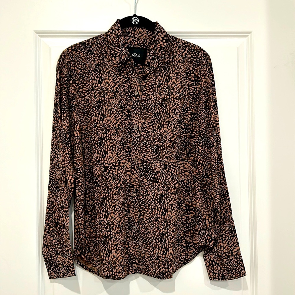 Rails Women’s Josephine Animal Print Button-Up Shirt, XS, NWOT